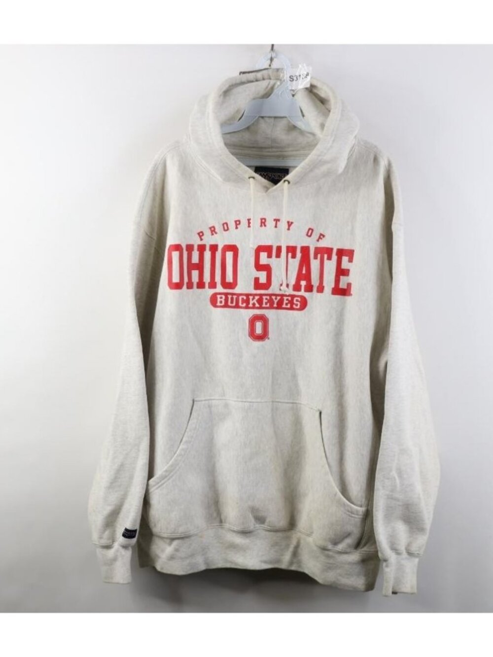 Vintage 90s Mens Large Reverse Weave Heavyweight Ohio State University Hoodie